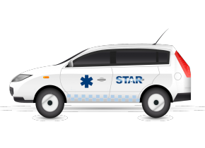Picto ambulance star